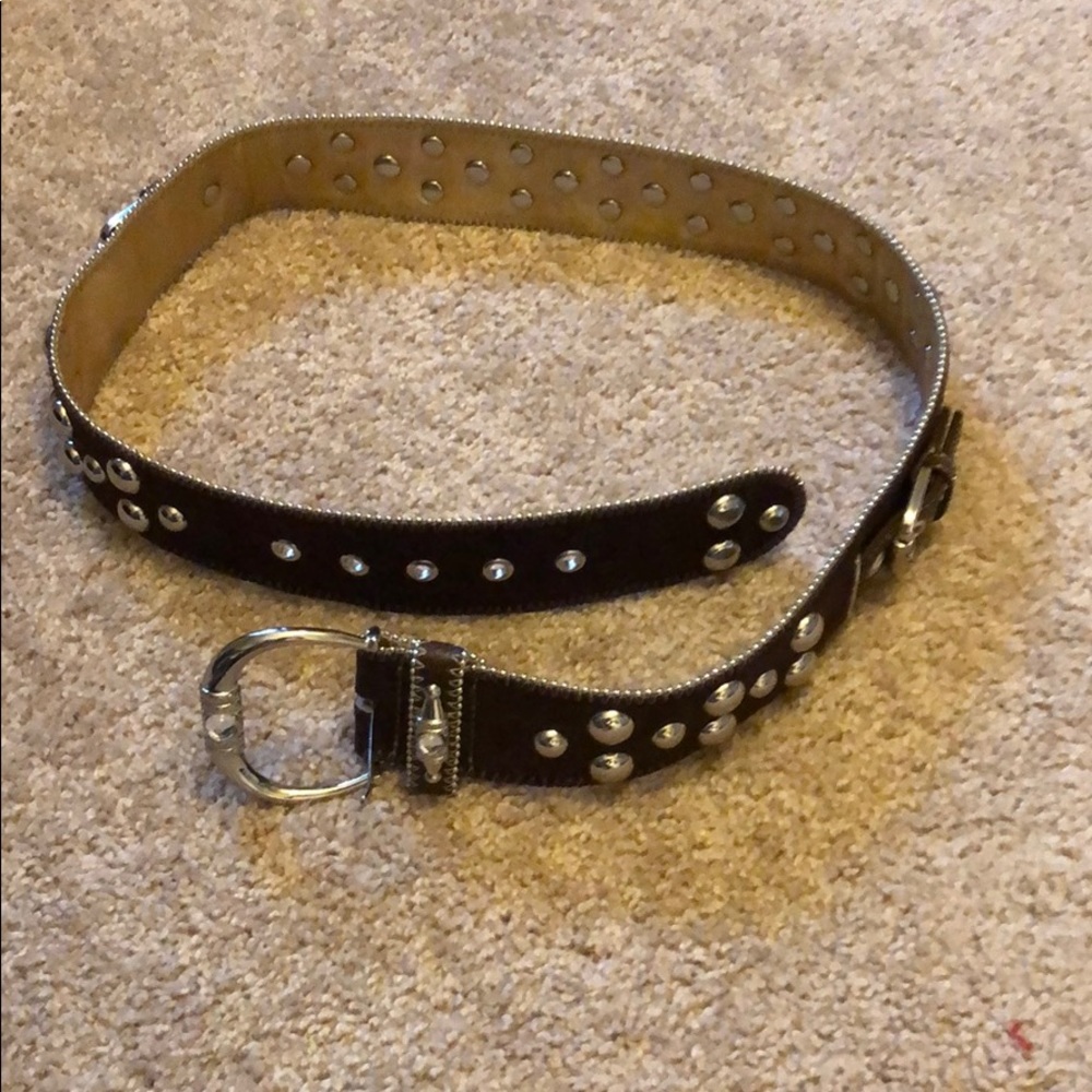 Brown Suede Belt